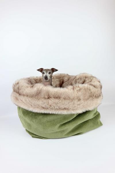 Kuschelhöhle FiouStar Royal Cord Green